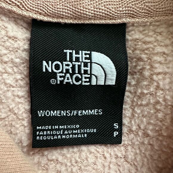 The North Face Hoodie Sweatshirt Pullover Logo Blush Pink Womens Small - Picture 9 of 10